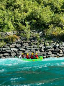 Whitewater rafting 