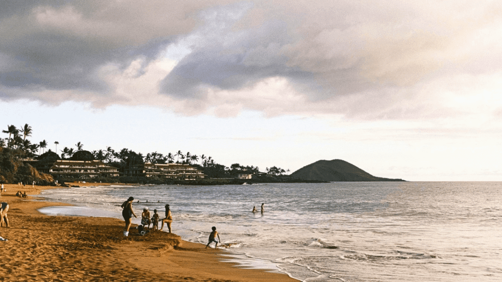 Maui beach calm water